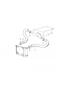 Genuine Cooling System Water Hose Pipe 11 53 1 721 708 buy in USA