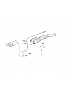 Genuine Exhaust Silencer/Muffler Bracket 18 21 1 317 630 buy in USA