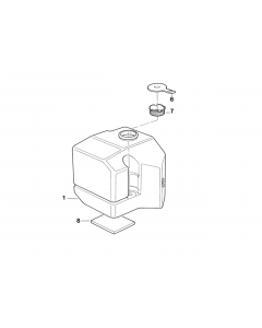 Genuine Windscreen Washer Wiper Fluid Tank Container 61 60 8 383 541 buy in USA