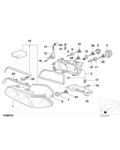 Genuine Headlight Headlamp Light Bulb Socket Holder Replacement 63 13 8 361 002 buy in USA