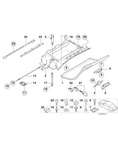 Genuine Glove Box Lock Lower Part 51 16 8 262 566 buy in USA