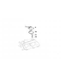 Genuine Control Unit Xenon Light Bracket Right 63 12 6 920 166 buy in USA