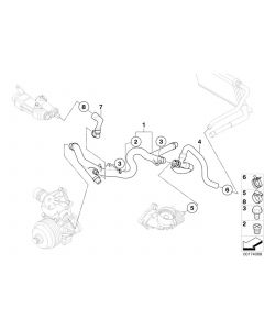 Genuine Heater Return Hose Connection Pipe Cooling System 11 53 7 802 632 buy in USA