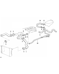 Genuine Cooling System Engine Inlet/Water Valve Hose/Pipe buy in USA