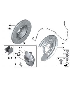 Genuine Rear Brake Disc Set Left Right Ventilated 345mm 34 20 6 797 600 buy in USA