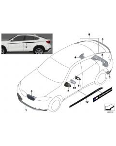 Genuine M Performance Rear Left Flap Aerodynamic Package 51 19 2 357 207 buy in USA