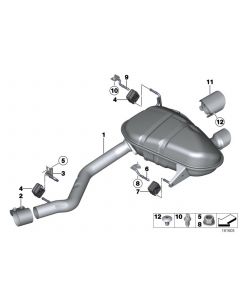 Genuine Rear Exhaust System Clamping Bush 60mm Diameter 18 30 7 560 779 buy in USA