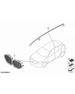 Genuine Front Grill Grille MPA Shadowline 51 13 5 A39 370 buy in USA