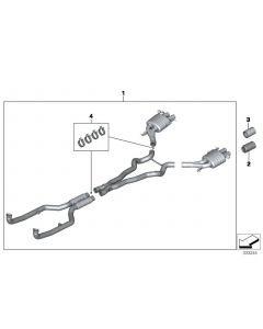 Genuine Exhaust Tailpipe Trim Tip End Carbon 18 30 2 348 835 buy in USA