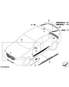 Genuine Rear Spoiler CFRP CFK Fits G06 G06 LCI F96 F96 LCI 51628084171 buy in USA