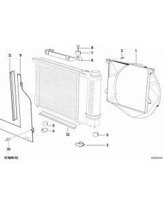 Genuine Engine Cooling Radiator Fan Shroud Bracket Replacement 17 11 1 709 347 buy in USA