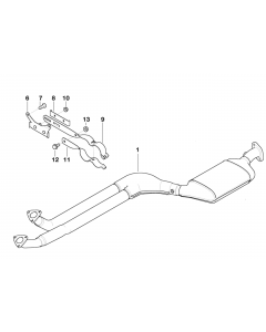 Genuine Exhaust Silencer/Muffler Bracket 18 31 1 433 168 buy in USA