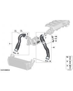 Genuine Intake Manifold Charge Air Line 11 61 8 506 079 buy in USA