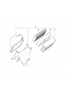 Genuine Air Intake Silencer Muffler 13 71 1 740 067 buy in USA