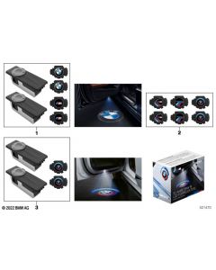 Genuine LED Door Projectors 50 Years M 68mm 63 31 5 A64 CE6 buy in USA