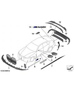 Genuine Rear Diffuser Carbon M Performance Replacement 51 19 2 472 778 buy in USA