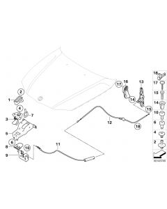 Genuine 3x Engine Hood Mechanism Expanding Rivet 51 16 8 197 908 buy in USA