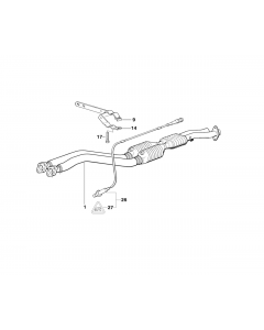 Genuine Exhaust Silencer/Muffler Clamp Lower 18 31 1 404 479 buy in USA