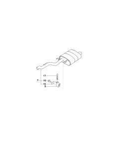 Genuine Exhaust System Suspension Support Stud Bolt 18 21 1 433 080 buy in USA