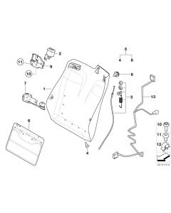 Genuine Rear Panel Backrest Fittings Set 52 10 7 035 967 buy in USA