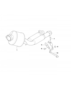 Genuine Exhaust System Suspension Support Bracket 18 21 2 247 981 buy in USA