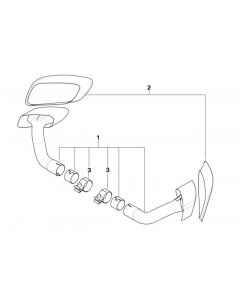 Genuine Rear Bumper Trim Covers Primed 51 12 2 167 733 buy in USA