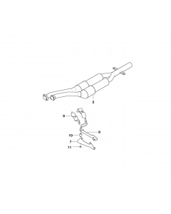 Genuine Exhaust Silencer/Muffler Bracket 18 21 2 247 978 buy in USA