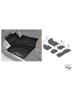 Genuine Rear Floor Mats All Weather 3rd Row Seats 6-Seat 51 47 2 458 557 buy in USA