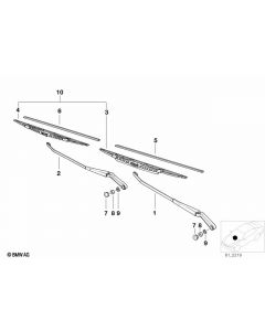 Genuine Wiper Axle Cover 61 61 5 A3F 9D8 buy in USA