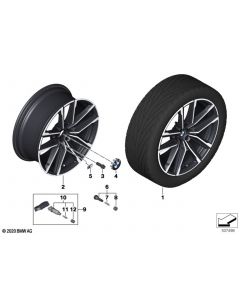 Genuine 19 Wheel Rim Disc Alloy Jet Black Matt 8.5Jx19 ET:40 36 11 8 747 001 buy in USA