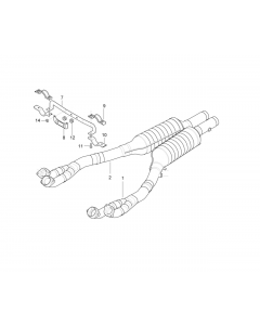 Genuine Exhaust System Suspension Support Bracket 18 30 1 408 018 buy in USA