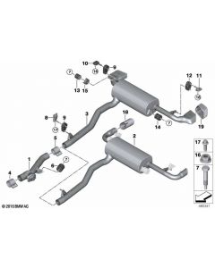 Genuine Exhaust Right Tailpipe Trim Chrome 18 30 8 631 959 buy in USA