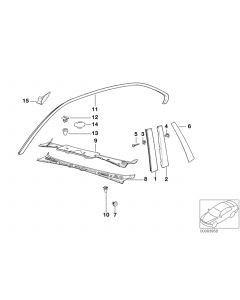 Genuine 2x Exterior Trim Grille Clamp 51 71 8 108 613 buy in USA