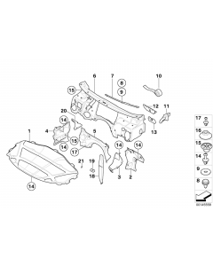 Genuine Sound Insulating Engine Hood Heat Shield 51 48 3 451 622 buy in USA