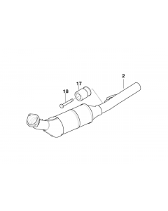 Genuine Exhaust Muffler/Sillencer Vibration Absorber 18 30 7 536 966 buy in USA