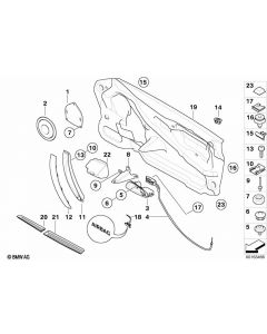 Genuine Right Driver Side OS Door Sound Insulation Seal 51 48 7 016 656 buy in USA