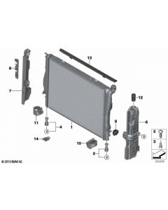 Genuine Engine Cooling Radiator Control Sleeve Replacement 17 10 7 523 260 buy in USA