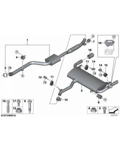 Genuine Exhaust Tail Pipe Trim Black Chrome 90mm Diameter 18 30 8 691 859 buy in USA