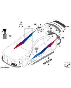 Genuine Right OS Left NS Car Wrapping M Sport M Performance 51 14 5 A14 379 buy in USA