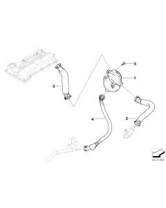 Genuine Crankcase Ventilation Oil Separator Connecting Line 11 15 7 542 633 buy in USA