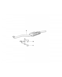 Genuine Exhaust System Suspension Support Bracket 18 21 2 244 293 buy in USA