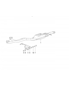 Genuine Exhaust Silencer/Muffler Bracket 18 30 1 427 765 buy in USA