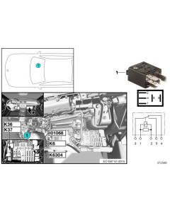 Genuine Headlight Change Over Contact Relay Black 61 31 6 919 113 buy in USA