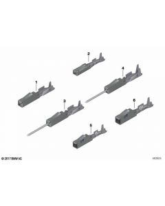 Genuine Bushing Contact MQS Strand Seal With Cable 0.35-0.5mm AG 61 13 0 056 961 buy in USA