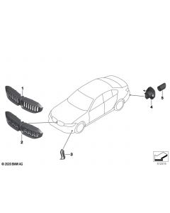 Genuine Front Grille Shadow Line 51 13 8 072 086 buy in USA