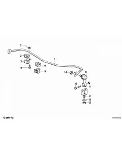 Genuine Front Stabiliser Support Shackle/Sway Bar Bracket 31 35 1 127 202 buy in USA