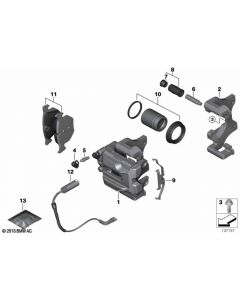 Genuine Rear Right Left Brake Pads Repair Kit S4007 Replacement 34 21 2 283 366 buy in USA