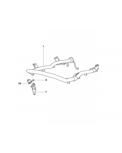 Genuine Fuel Injection Valve Injector 13 64 1 736 908 buy in USA