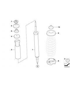 Genuine Lower Spring Strut Pad 33 53 6 764 420 buy in USA