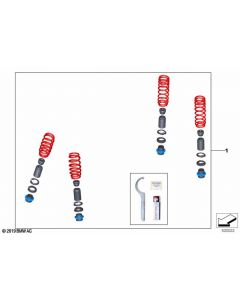 Genuine Sport Suspension Retrofit Kit Shock Absorbers M 33 50 2 456 208 buy in USA